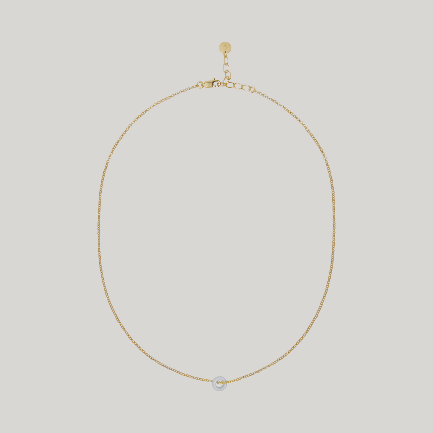 Donut Necklace Suki Gemstone Gold