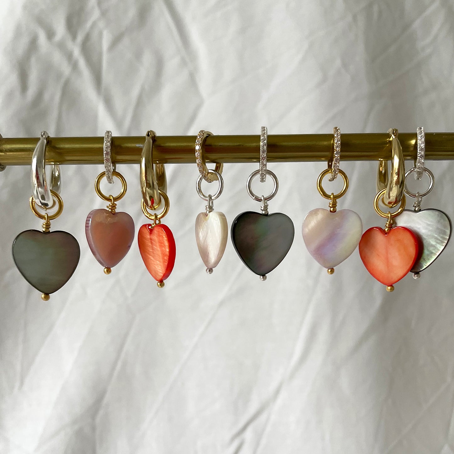 Mother of Pearl Heart Pendant