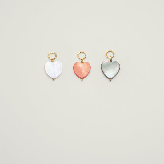 Mother of Pearl Heart Pendant