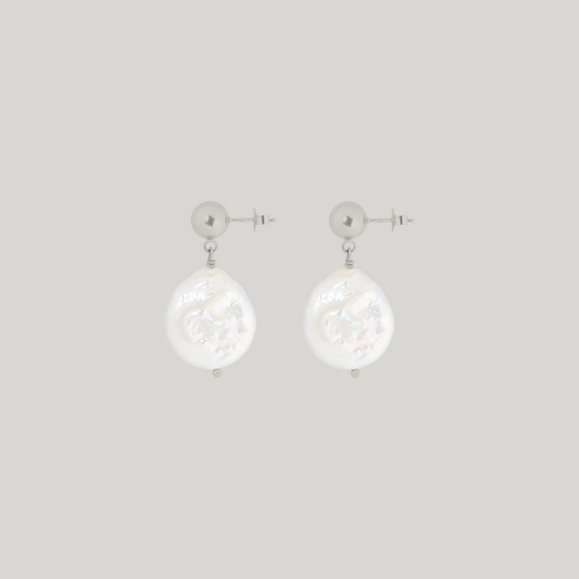 Coin Pearl Earrings Martina