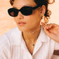 Sparkling Hoops Nola mit Gemstone Donuts Gold