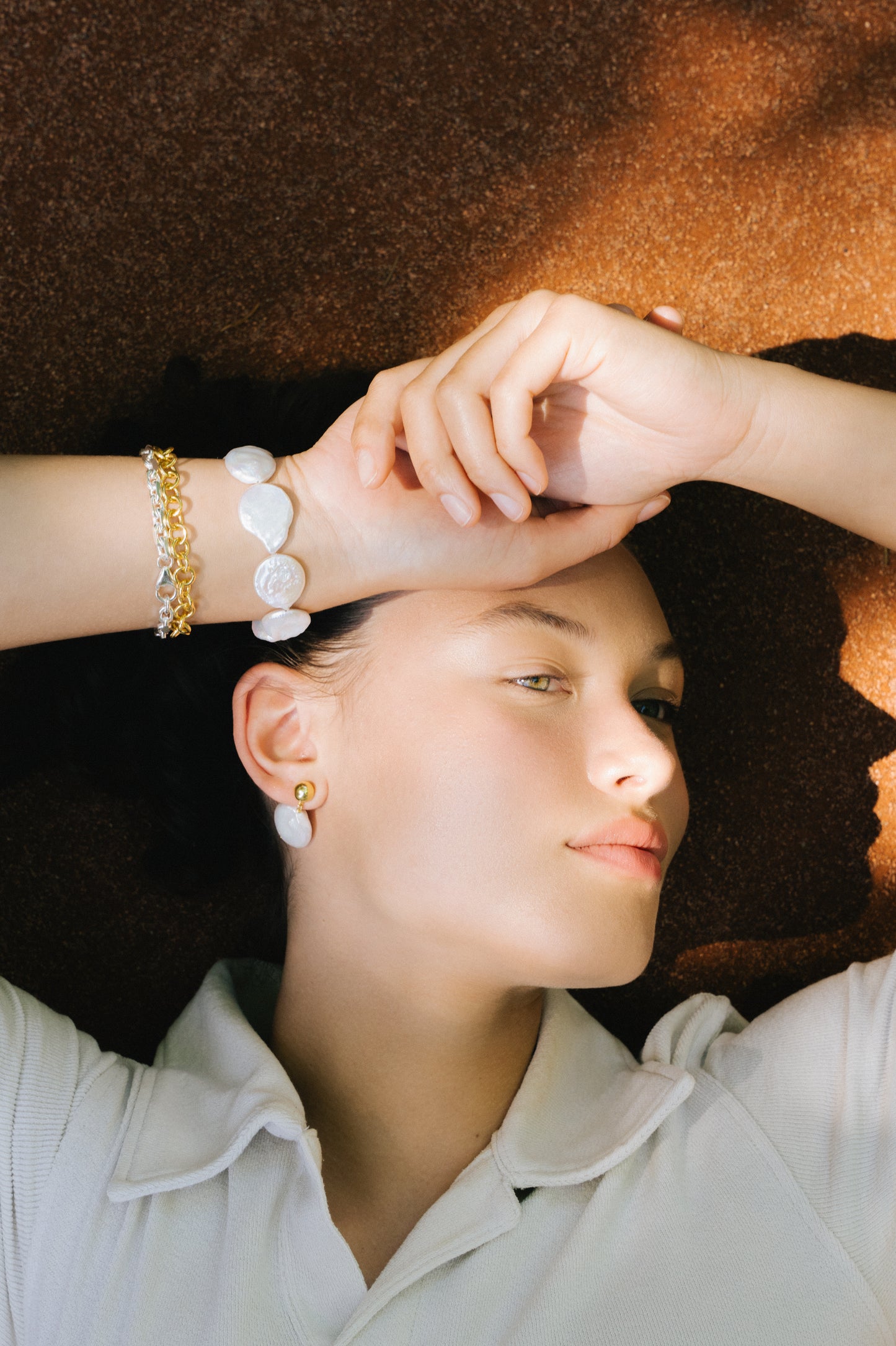 Coin Pearl Earrings Martina