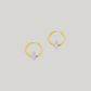 Plain Hoops Lily mit Gemstone Donuts Gold