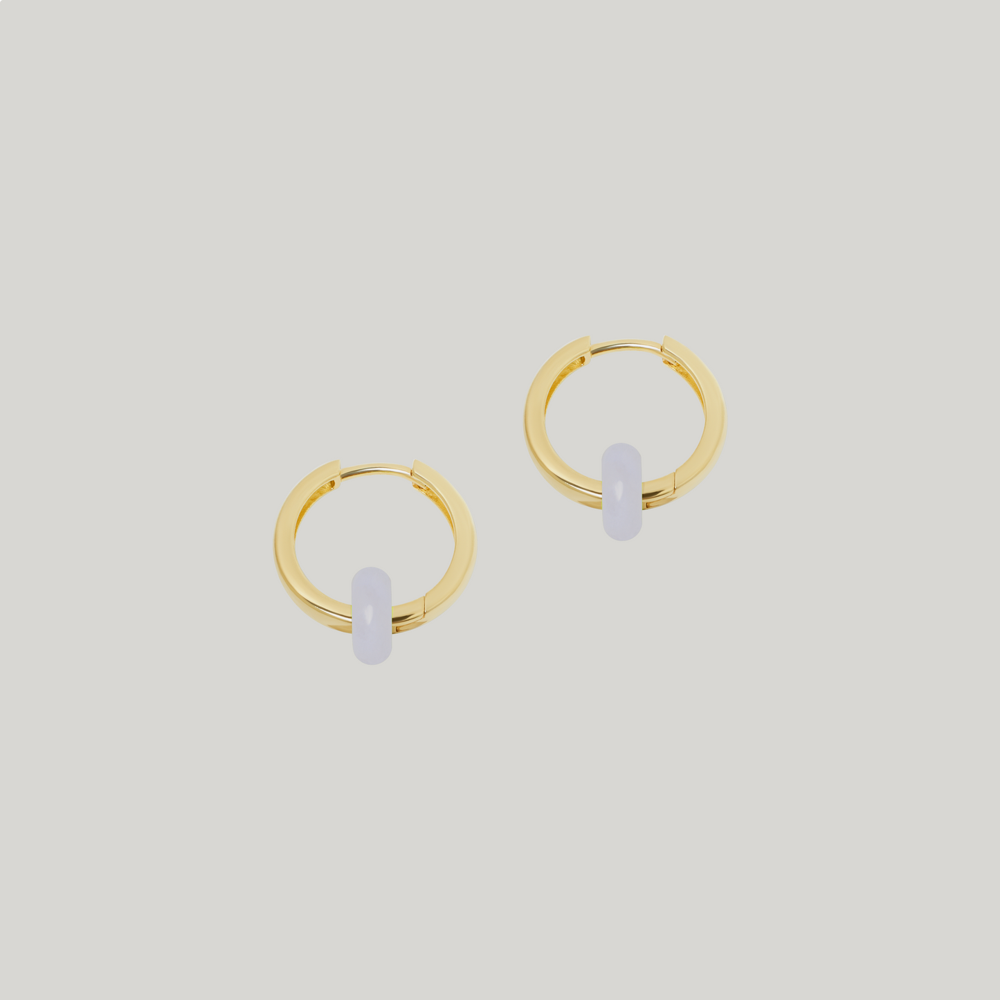 Plain Hoops Lily mit Gemstone Donuts Gold