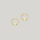 Plain Hoops Lily mit Gemstone Donuts Gold