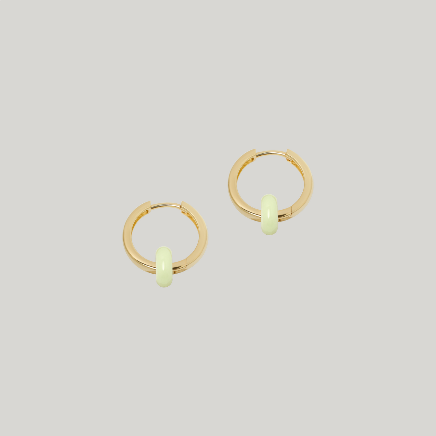 Plain Hoops Lily mit Gemstone Donuts Gold