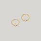 Plain Hoops Lily mit Gemstone Donuts Gold