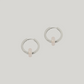 Plain Hoops Lily mit Gemstone Donuts Silber