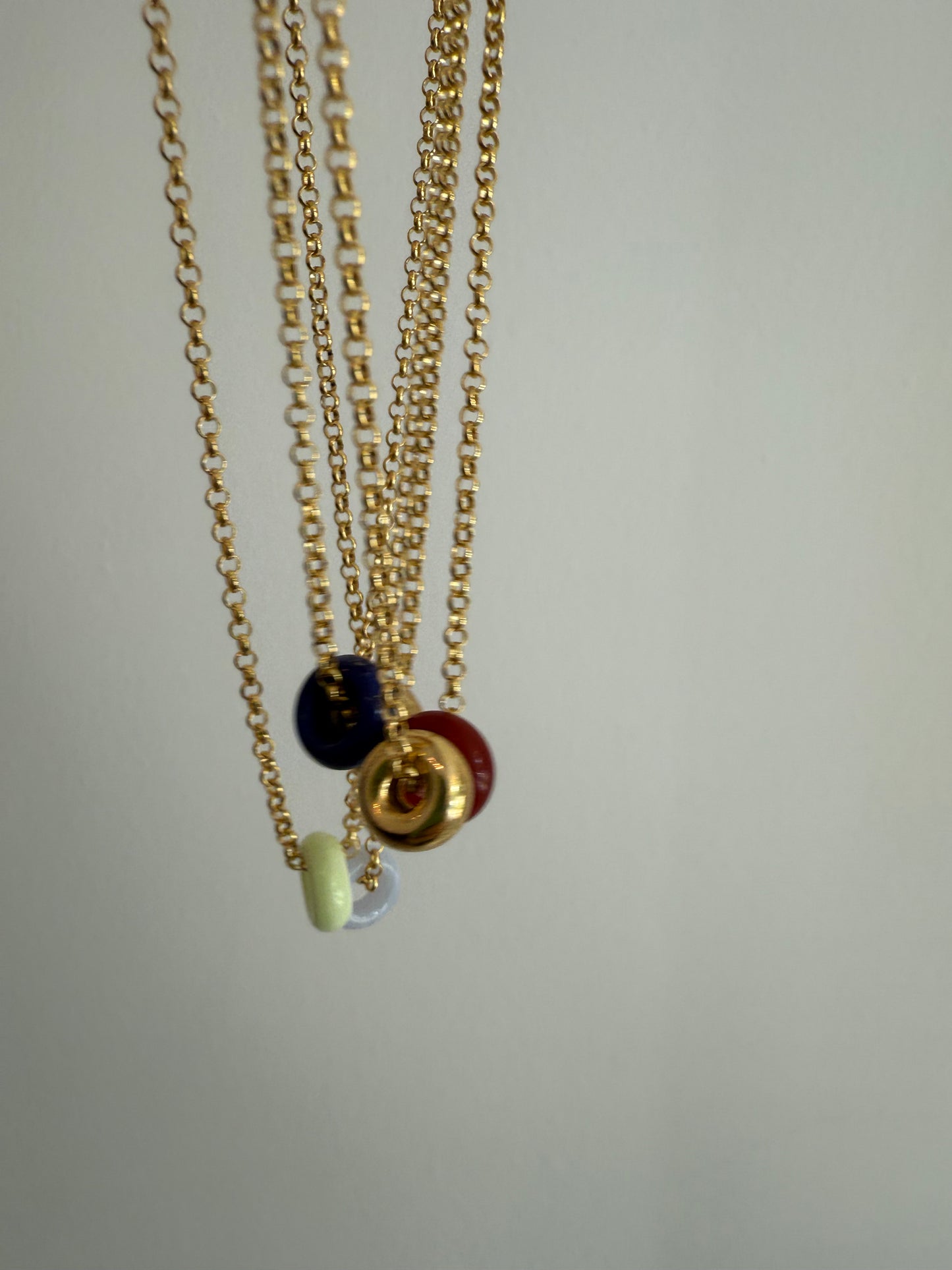 Donut Necklace Suki Gemstone Gold