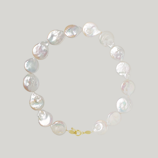 Coin Freshwater Pearl Choker Serena
