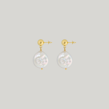 Coin Pearl Earrings Martina
