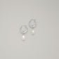 Marta Hoops with Pearl Pendant